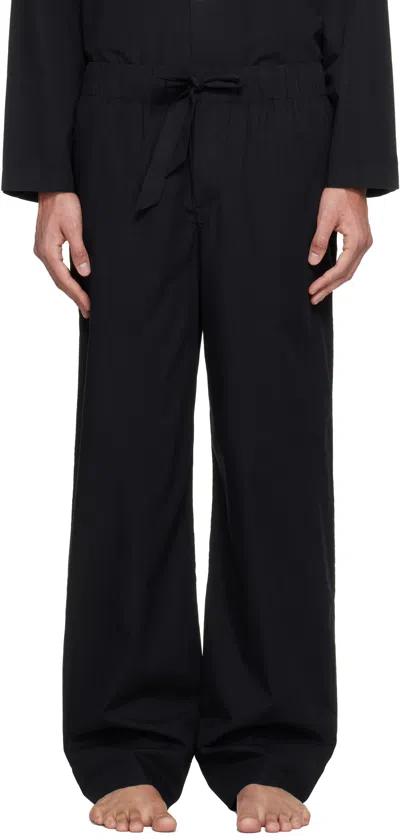 Tekla Black Drawstring Pyjama Pants In Black