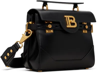 Balmain Women B-buzz Leather Crossbody Bag In Black