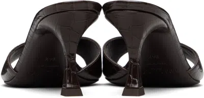 Jimmy Choo Brown Skye 70 Heeled Sandals In Brown