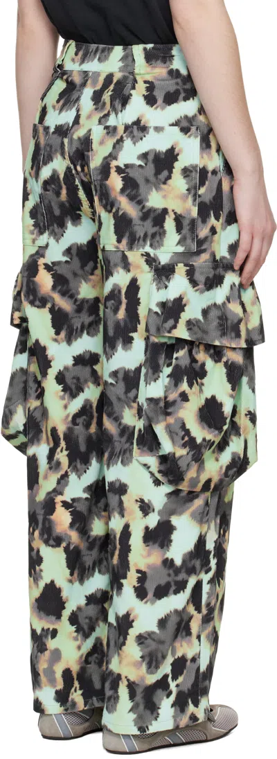 Collina Strada Multicolor Pleated Cargo Pants In Multi