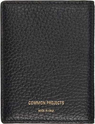Common Projects Black Leather Card Holder