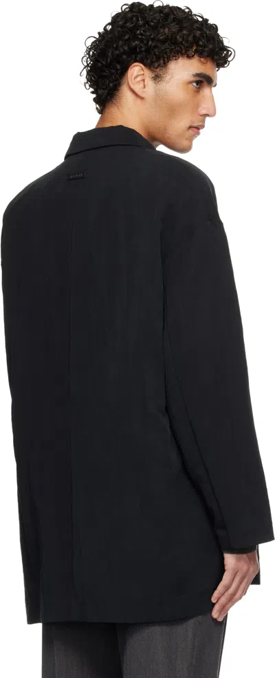 Fear Of God Black Tencel Nylon Unlined Relaxed Blazer In Black