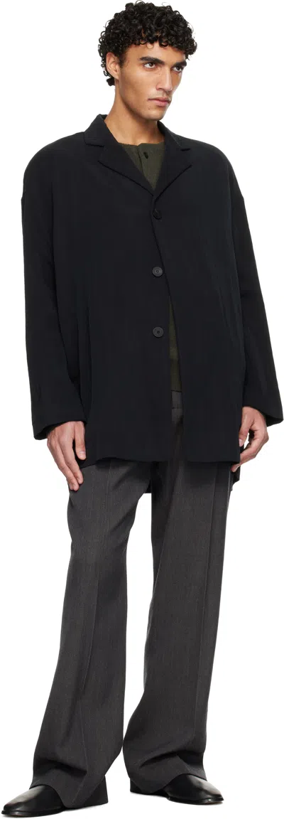 Fear Of God Black Tencel Nylon Unlined Relaxed Blazer In Black