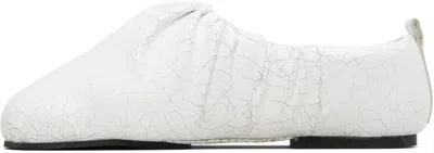 Yume Yume White Wrinkle Loafers