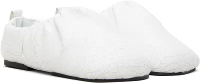 Yume Yume White Wrinkle Loafers