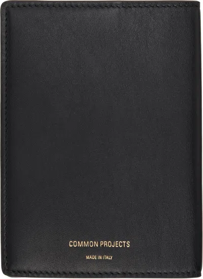 Common Projects Black Folio Passport Holder In Brown
