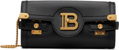 Balmain Pochette B-buzz 23 In Pelle Di Vitello In Black