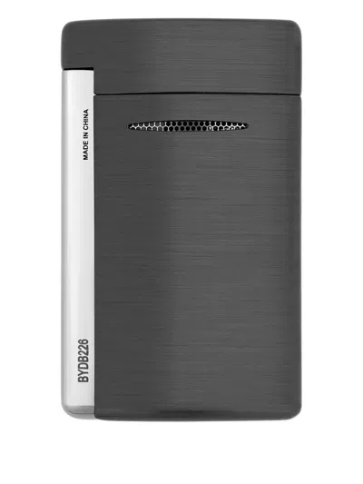 St Dupont Brushed Lighter In Gray