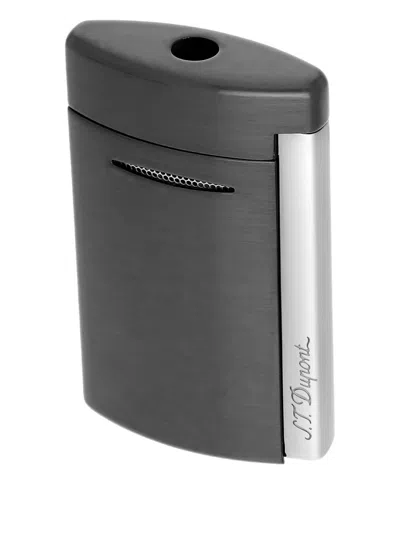 St Dupont Brushed Lighter In Gray
