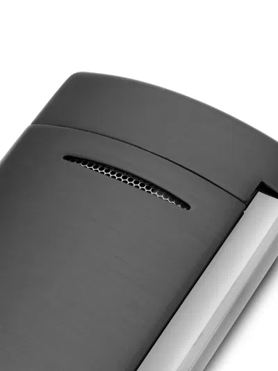 St Dupont Brushed Lighter In Gray