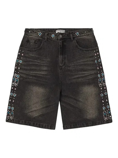 Vale Candy Embellished Shorts In Black