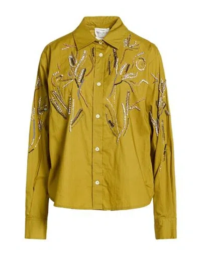 Forte Forte Forte_forte Woman Shirt Military Green Size 3 Cotton In Green