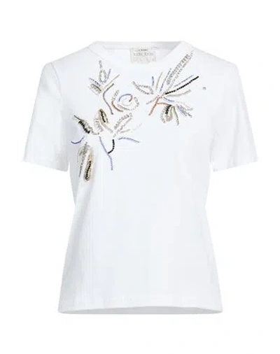 Forte Forte Forte_forte Woman T-shirt White Size 4 Cotton, Brass, Glass, Acrylic, Resin In White