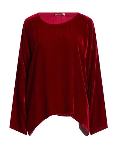 Bianco Levrin Woman Top Red Size Xl Viscose, Silk In Red