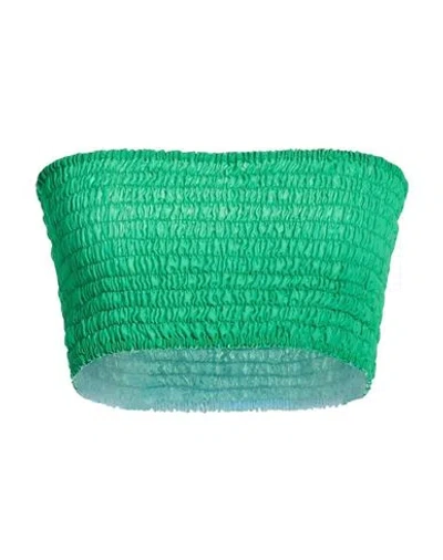 Suoli Woman Top Green Size 8 Polyester In Green