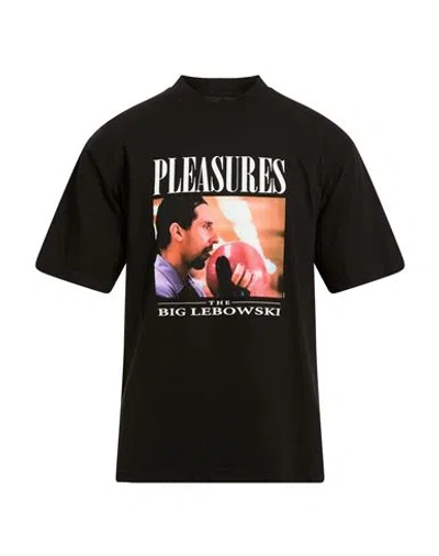 Pleasures X The Big Lebowski Man T-shirt Black Size L Cotton In Black