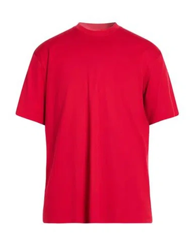 Y-3 Man T-shirt Red Size L Cotton In Red