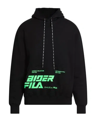 Haider Ackermann + Fila Man Sweatshirt Black Size L Cotton In Black