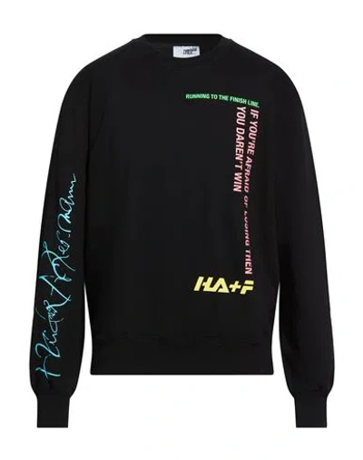 Haider Ackermann + Fila Man Sweatshirt Black Size L Cotton In Black