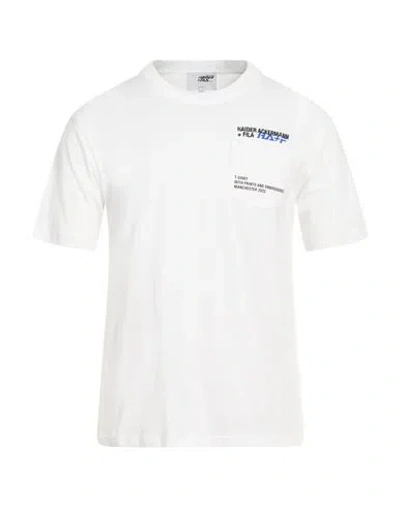 Haider Ackermann + Fila Man T-shirt White Size S Cotton In White