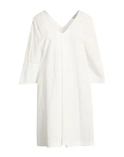 Ballantyne Woman Mini Dress White Size 6 Cotton In White