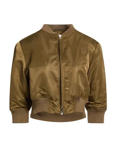 Low Classic Woman Jacket Khaki Size L Nylon In Green