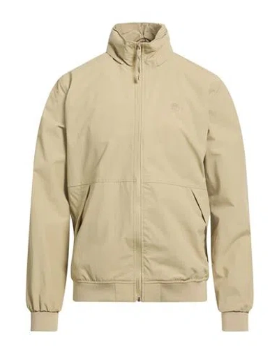 Timberland Man Jacket Beige Size Xl Polyester In Neutral