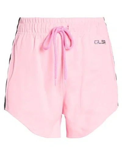 Glsr Woman Shorts & Bermuda Shorts Pink Size Xs/s Cotton In Pink