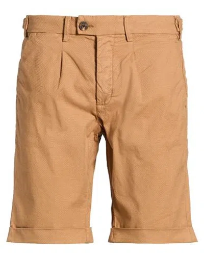 Liu •jo Man Man Shorts & Bermuda Shorts Camel Size 30 Cotton, Elastane In Brown