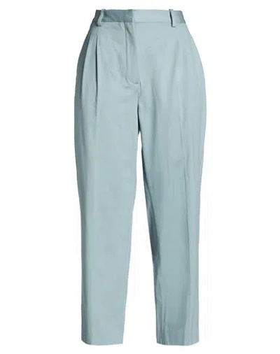 Circolo 1901 Woman Pants Sage Green Size 6 Cotton, Elastane In Green