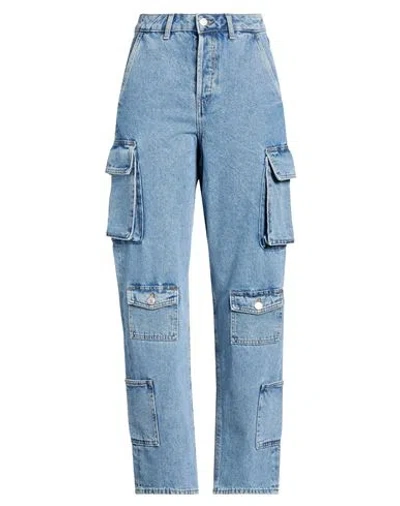 Jjxx By Jack & Jones Woman Jeans Blue Size 30w-32l Cotton In Blue