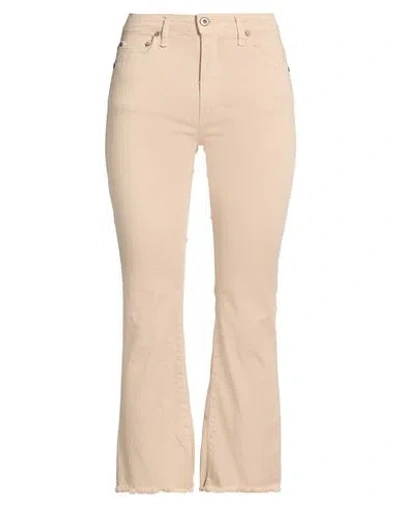 Please Woman Pants Beige Size S Cotton, Polyester, Elastane In Neutral