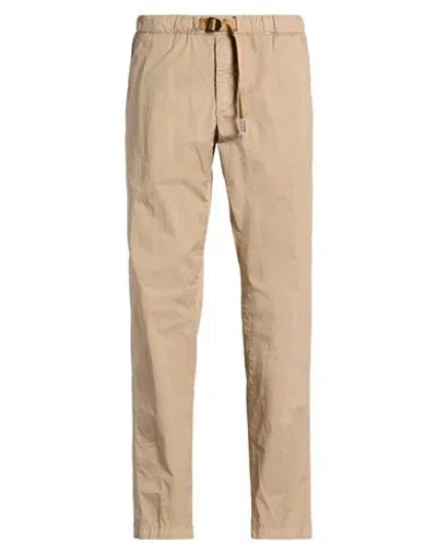 White Sand Man Pants Sand Size 30 Cotton, Elastane In Neutral