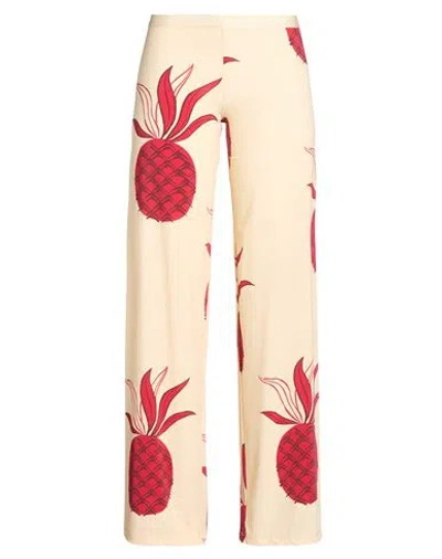 Siyu Woman Pants Apricot Size 6 Polyamide, Elastane In Neutral