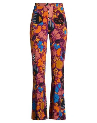 Siyu Woman Pants Mauve Size 4 Polyamide, Elastane In Pink