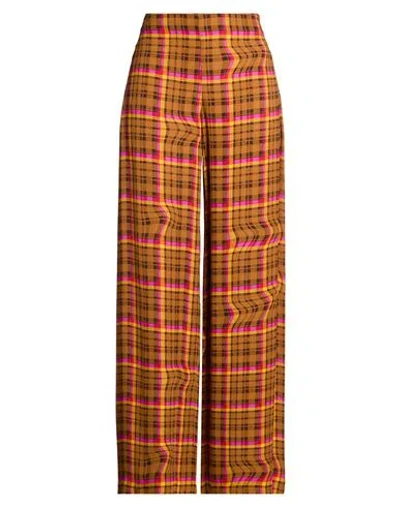 Attic And Barn Woman Pants Brown Size 10 Viscose In Orange