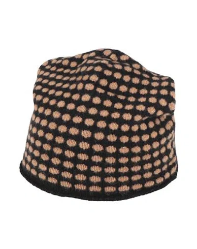 Kangra Cashmere Kangra Woman Hat Camel Size Onesize Wool In Multi