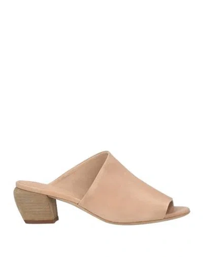 Officine Creative Italia Woman Sandals Sand Size 7 Leather In Neutral