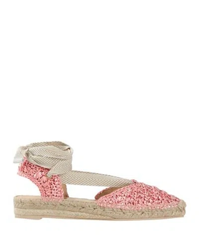 Ras Woman Espadrilles Pink Size 7 Synthetisches Material In Multi