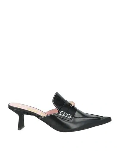 Ras Woman Mules & Clogs Black Size 8 Leather In Black