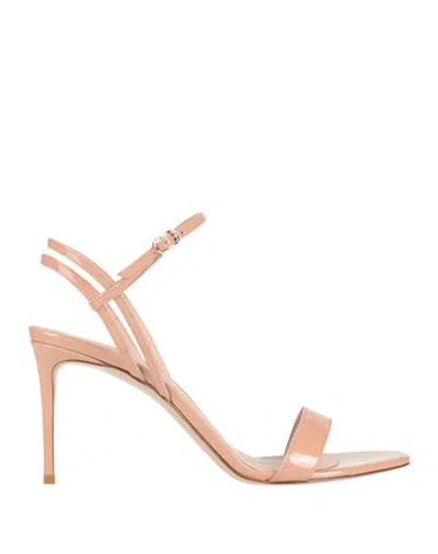 Le Silla Woman Sandals Blush Size 5.5 Leather In Multi