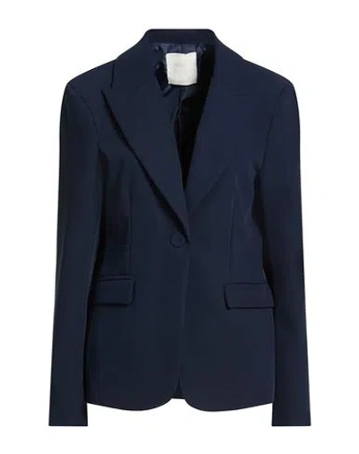 King Kong Woman Blazer Midnight Blue Size 10 Polyester In Multi