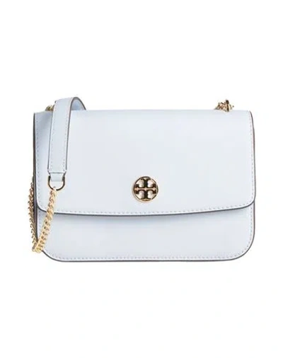 Tory Burch Woman Cross-body Bag Sky Blue Size - Leather In Blue