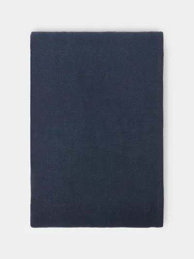 Libeco Hudson Belgian Linen Tablecloth (108in/2.75m) In Blue