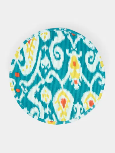 The Table Love The Breakfast Handwoven Cotton Reversible Placemats (set Of 4) In Blue