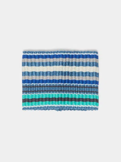 The Table Love The Stripe Handwoven Napkin Rings (set Of 4) In Multi