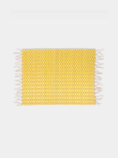 The Table Love The Rush Handwoven Placemats (set Of 4) In Yellow