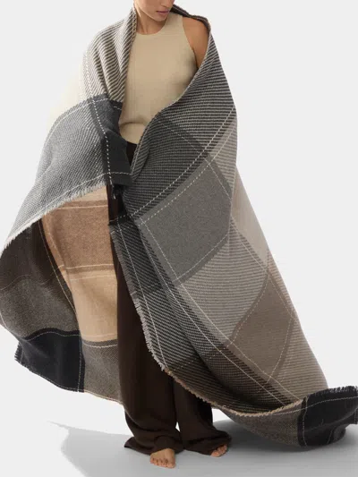 Alonpi Ancy Cashmere Throw (79in/2m) In Gray