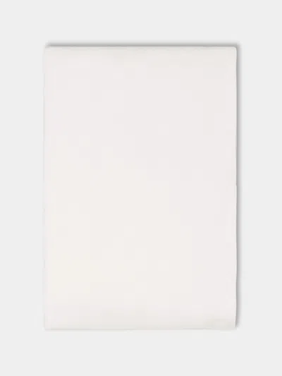 Libeco Hudson Belgian Linen Rectangular Tablecloth (108in/2.75m) In White