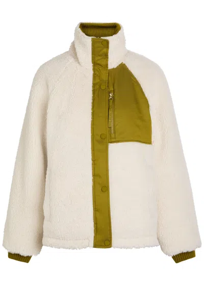 Varley Glover Reversible Fleece And Soft-twill Jacket In Green
